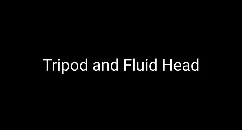 5. Tripod and fluid head